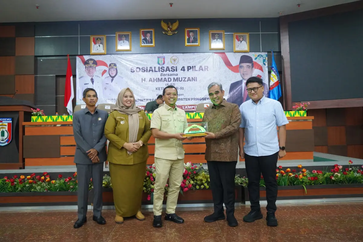 Kunjungan Kerja Ke Pringsewu, Ketua MPR RI Sosialisasikan Empat Pilar Kebangsaan