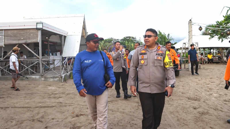 Pantau Lokasi Hiburan, Kapolres Lamsel Himbau Pengelola THR Perhatikan Keselamatan Pengunjung