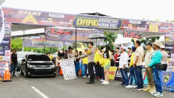 Redam Balap Liar, Polres Pringsewu dan IMI Gelar Drag Bike dan Drag Race 2025