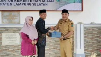 Wabup Syaiful Hadiri Pelepasan Purna Bakti Kepala Kantor Kemenag Lamsel